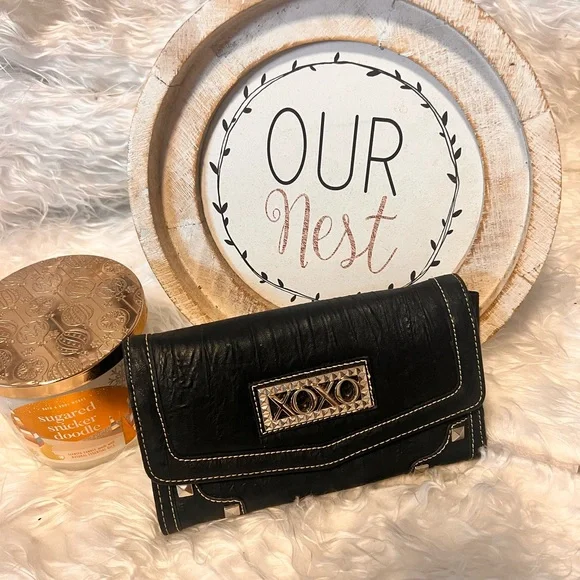 Xoxo bag wallet black metal plate - Picture 3 of 4